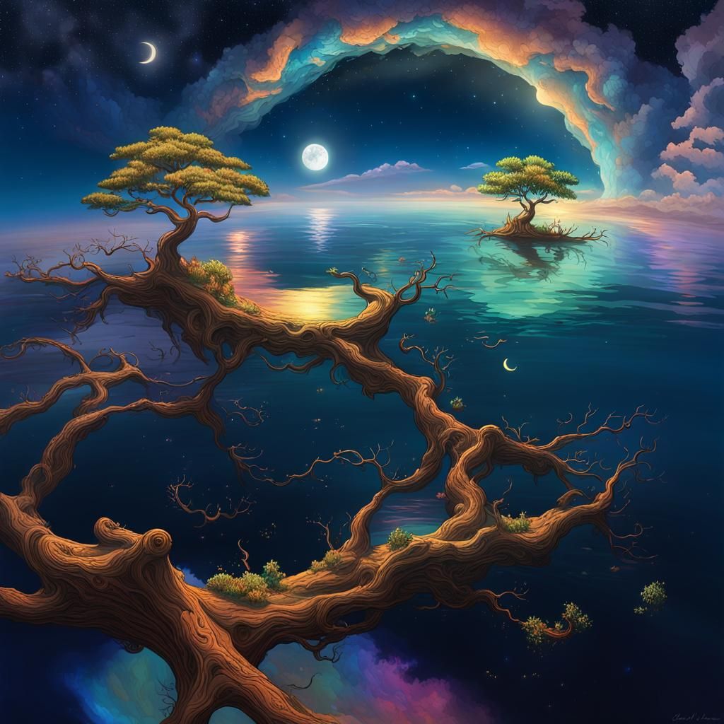 Floating Islands Over Ocean of Memories: Galactic Radiance