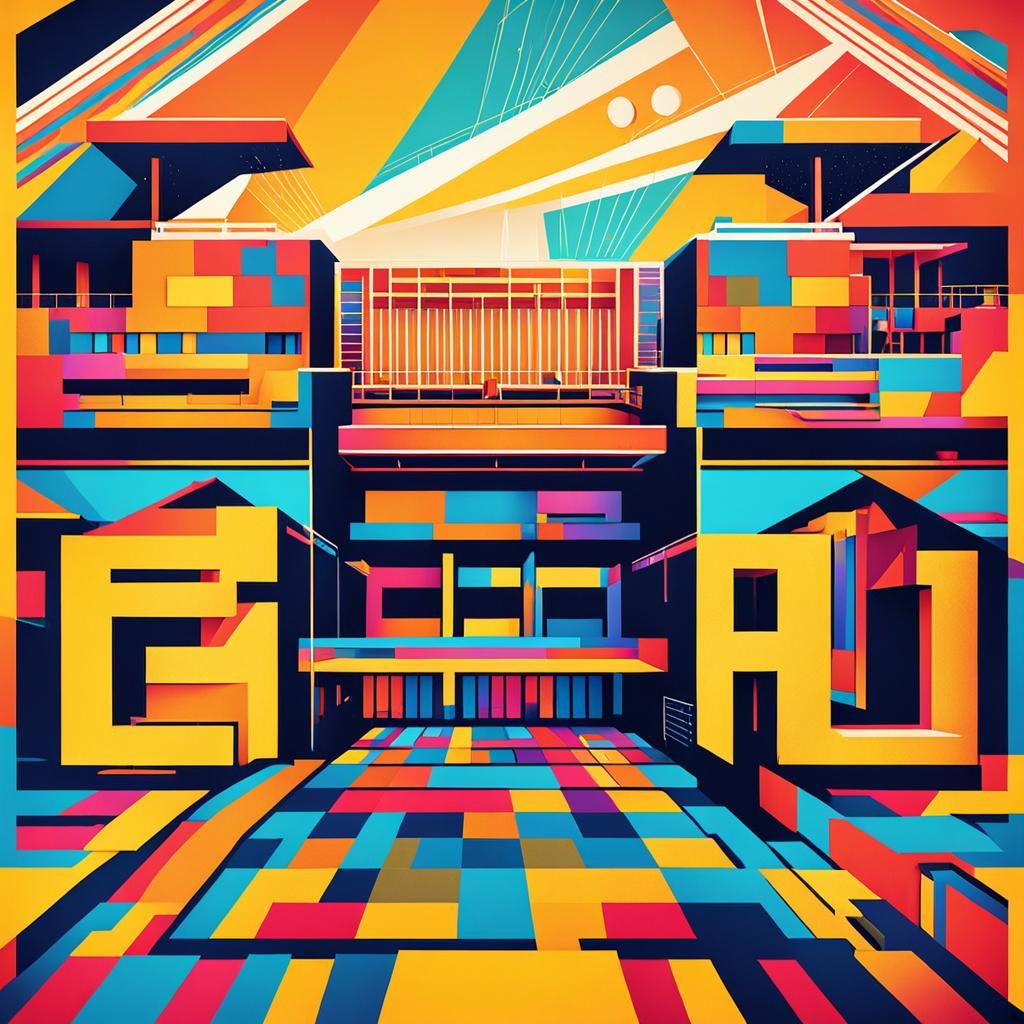 High School Team Reunion in Pop Art Style