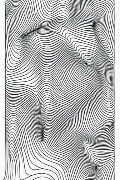 McCollough Effect Optical Art in Coloring Book Style