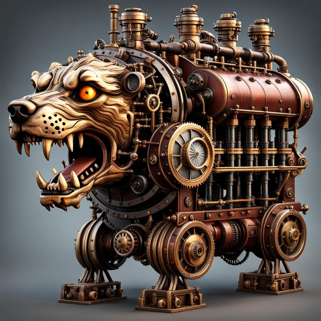 Steampunk Cerberus Engine Unleashed
