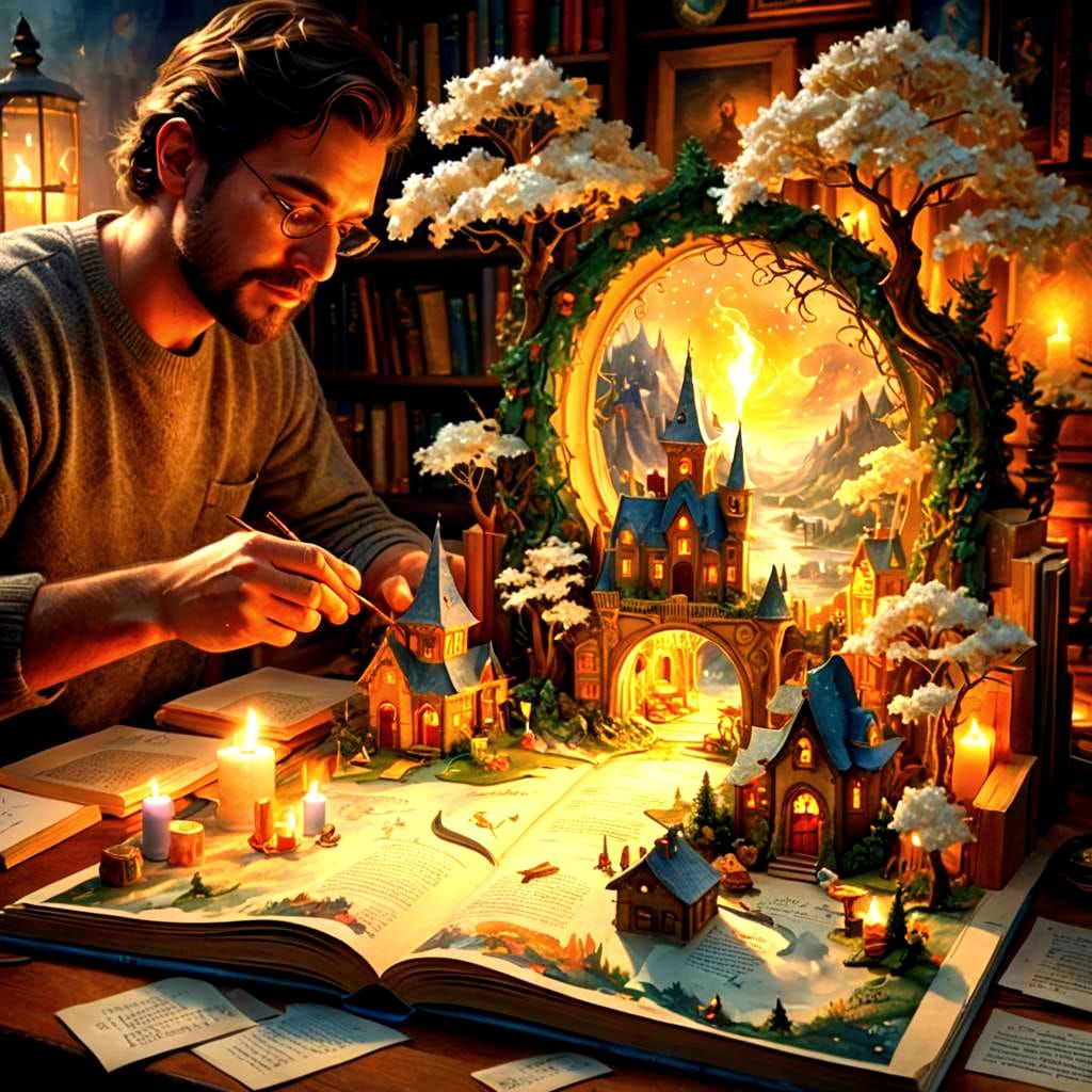 Magical Fantasy Pop-Up Book by an Artist