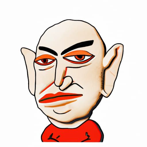 Cubist Puppet: A Rich, Sad, Envious Man