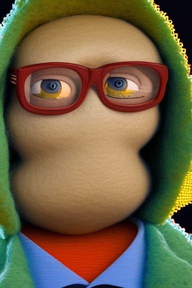 Surreal Portrait Fusion: Glitchcore, Kintsugi, and Hyperreal...