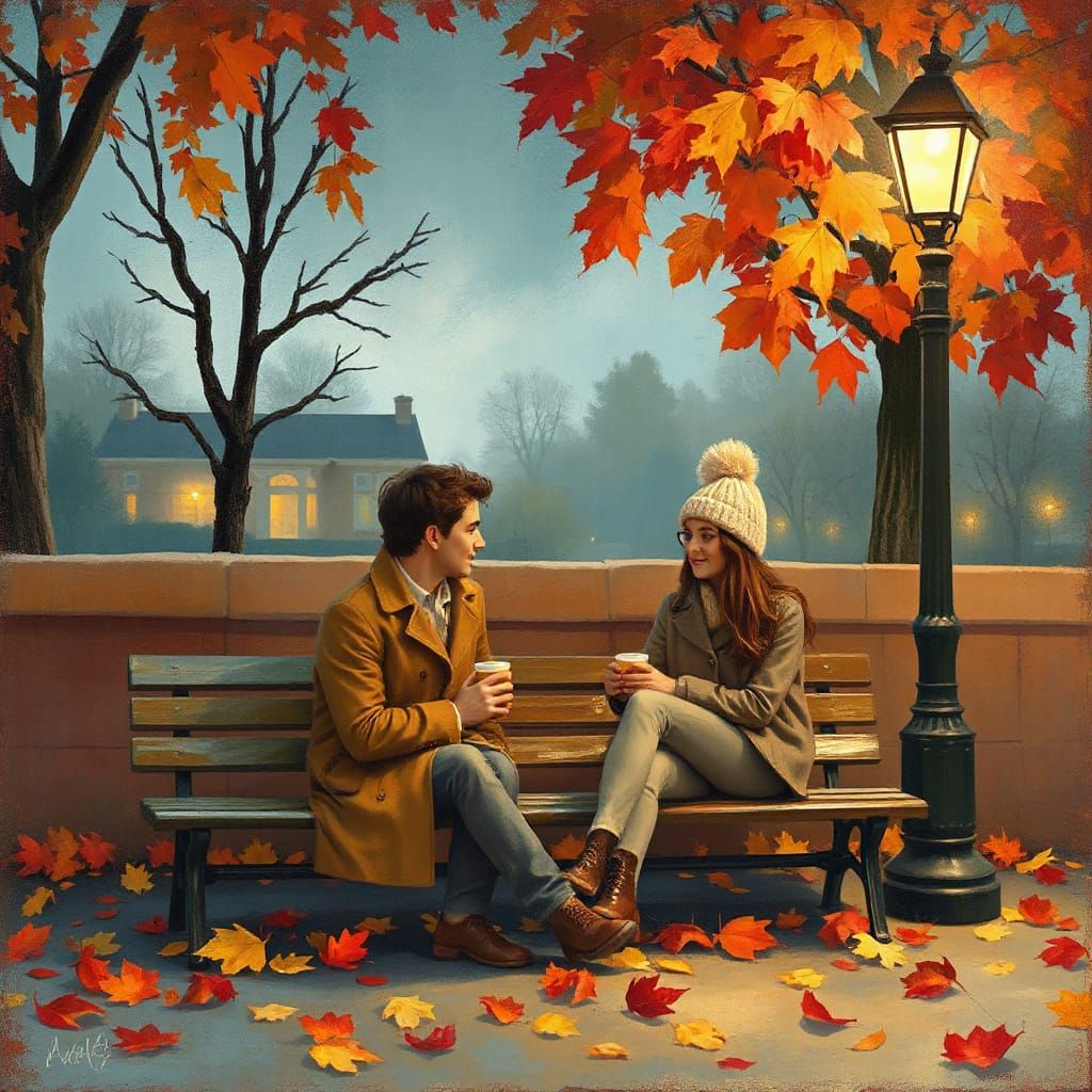 Cozy Autumn Date Night in Impressionist Style