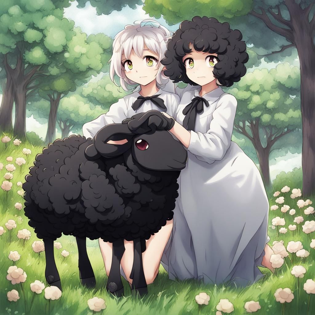Black Sheep in Anime Style