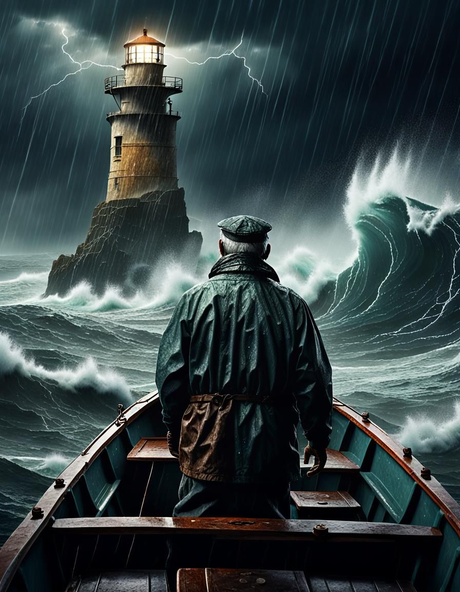 Fisherman's Tempest: A Post-Apocalyptic Seascape
