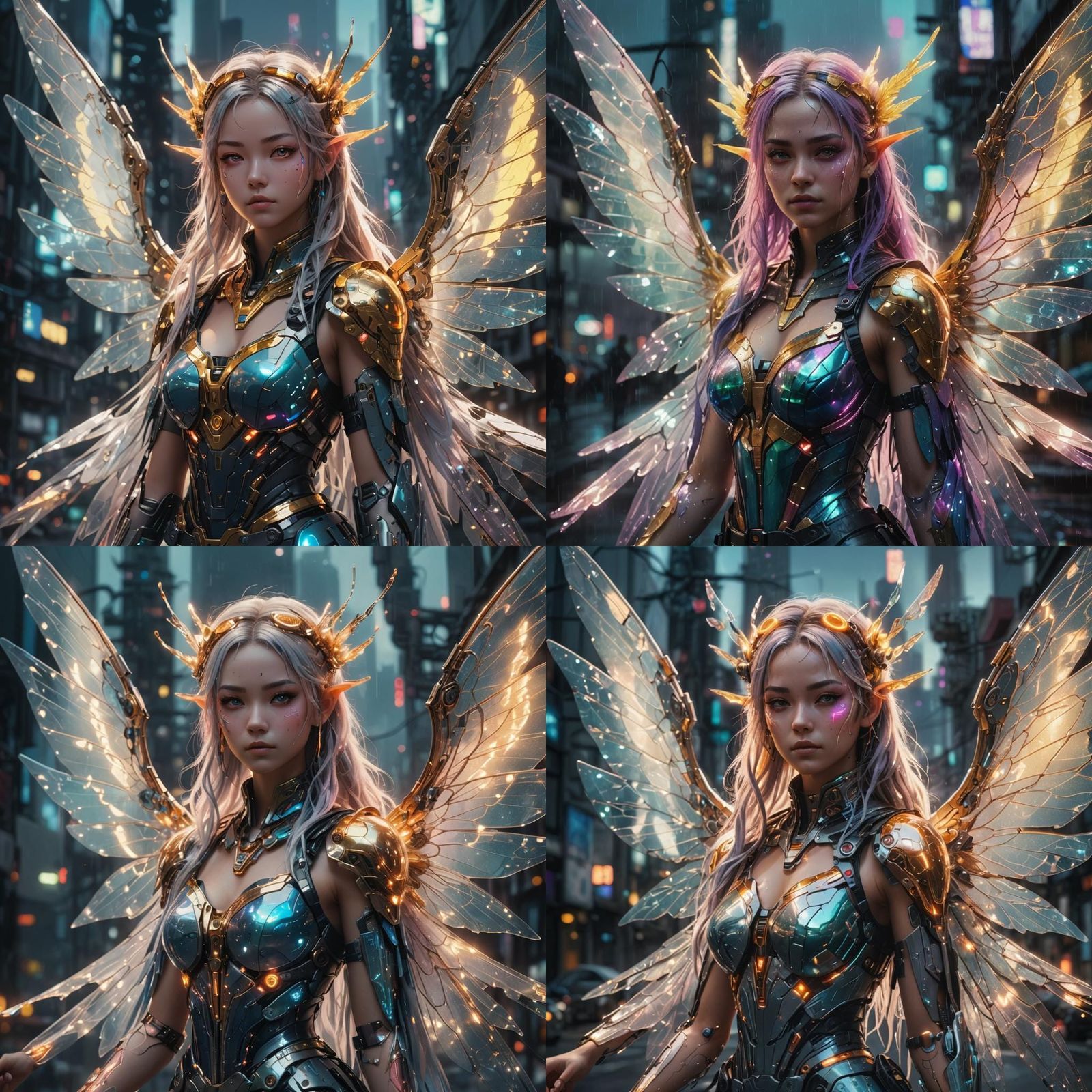 Cyberpunk Fairy in 3D Anime Art