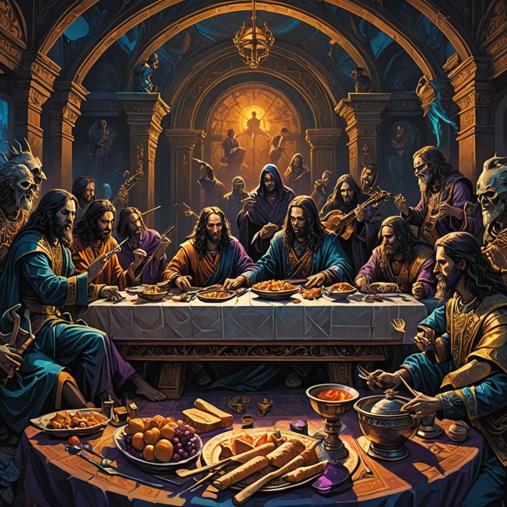Fleshgod Apocalypse Recreates Last Supper: Dark Fantasy Art