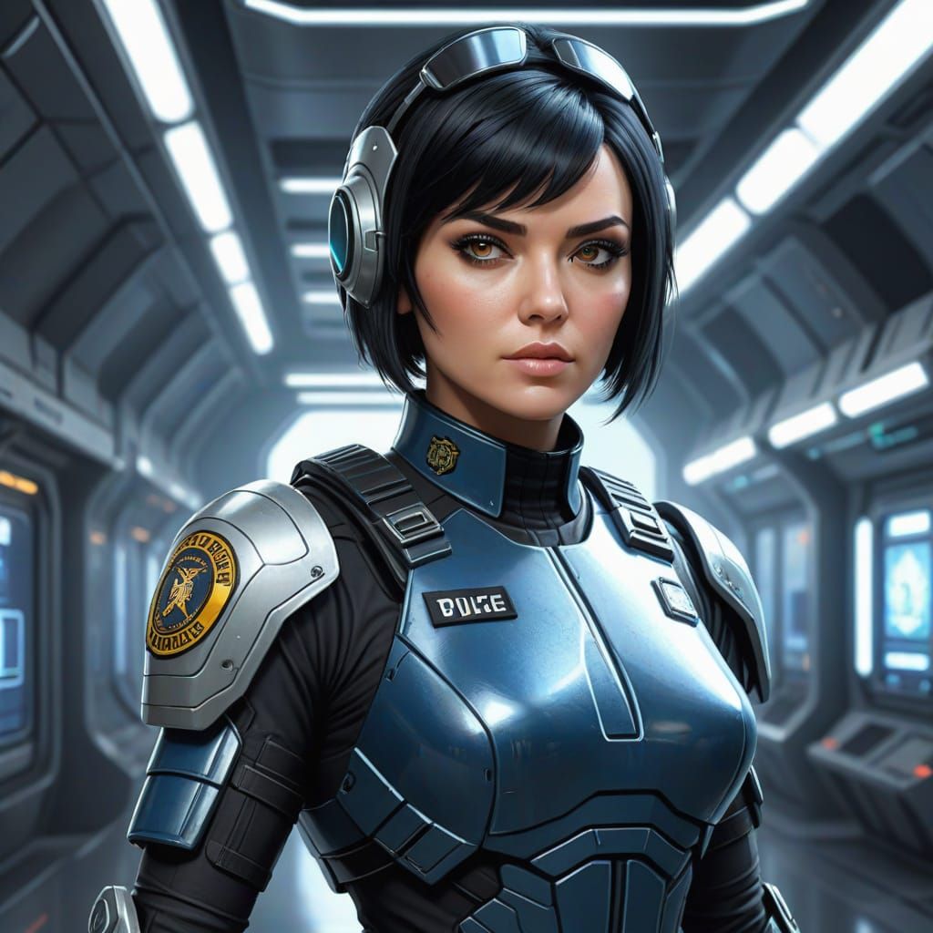 Scifi police girl...