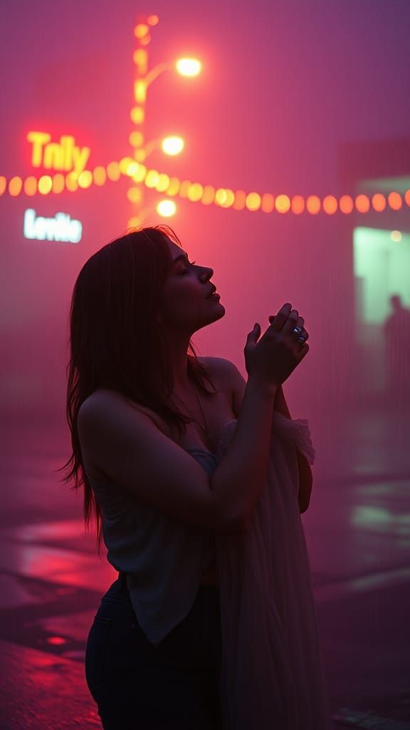 Dramatic Film Still with Cinematic Lighting