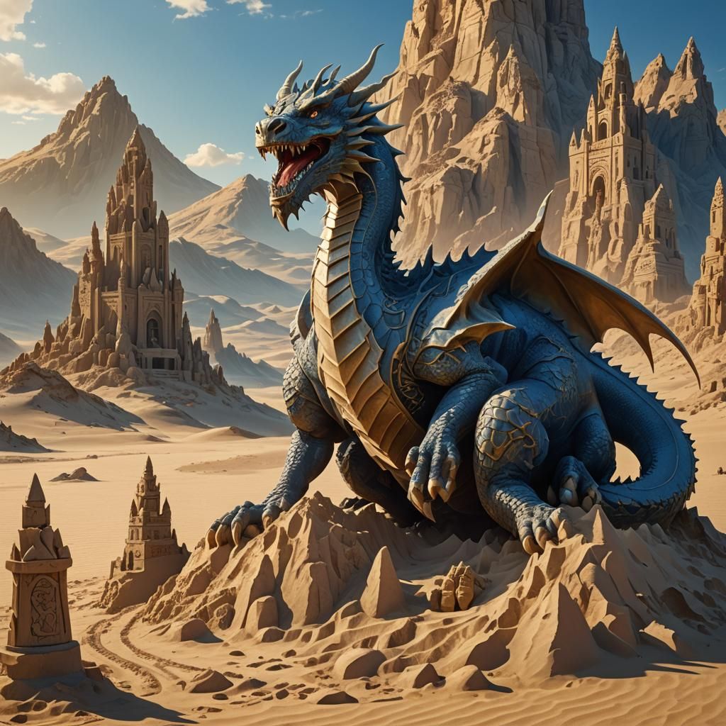 Dragon Overlook Sand Castles in Barren Landscape