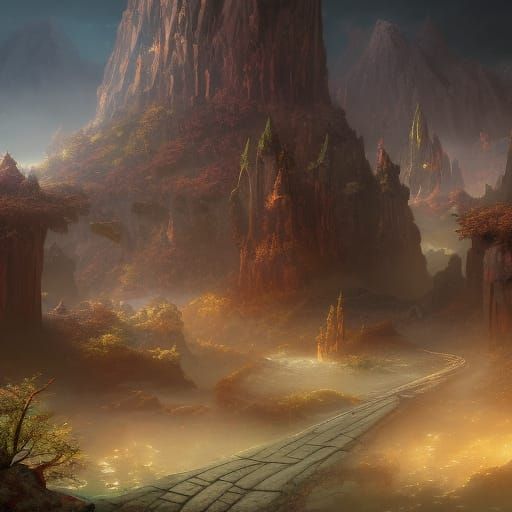 Detailed Matte Painting of a Boy in Fantasy Style