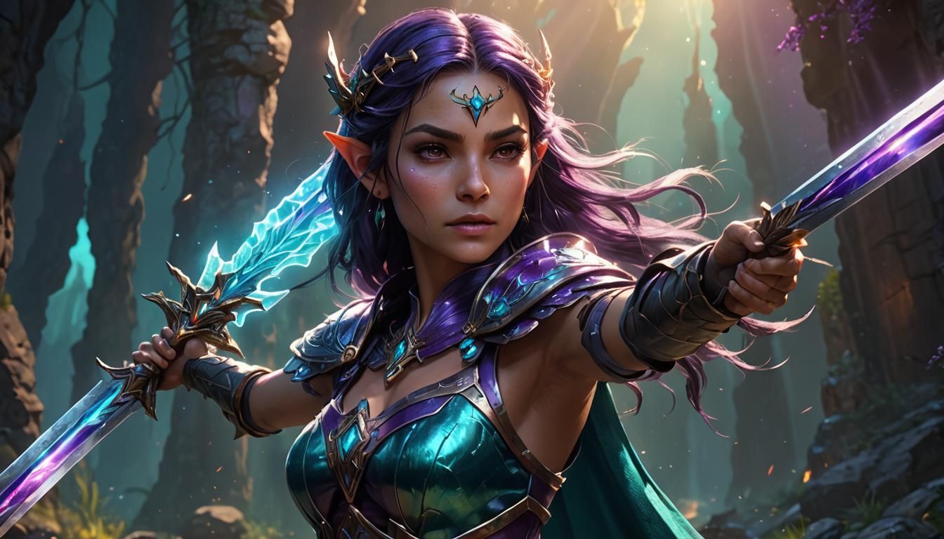 Fantasy Sword With Fairy in Unreal Engine