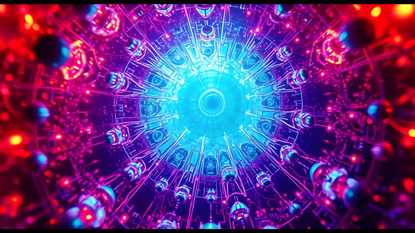 Surreal Subatomic Zoom in Acid Vision Style