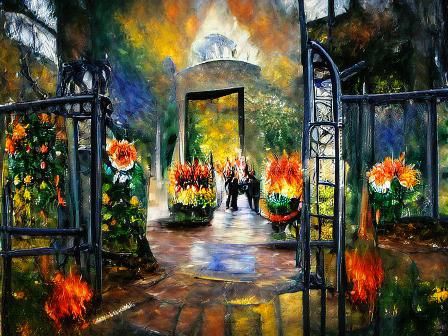 Enchanting Garden Entrance Beckons Exploration