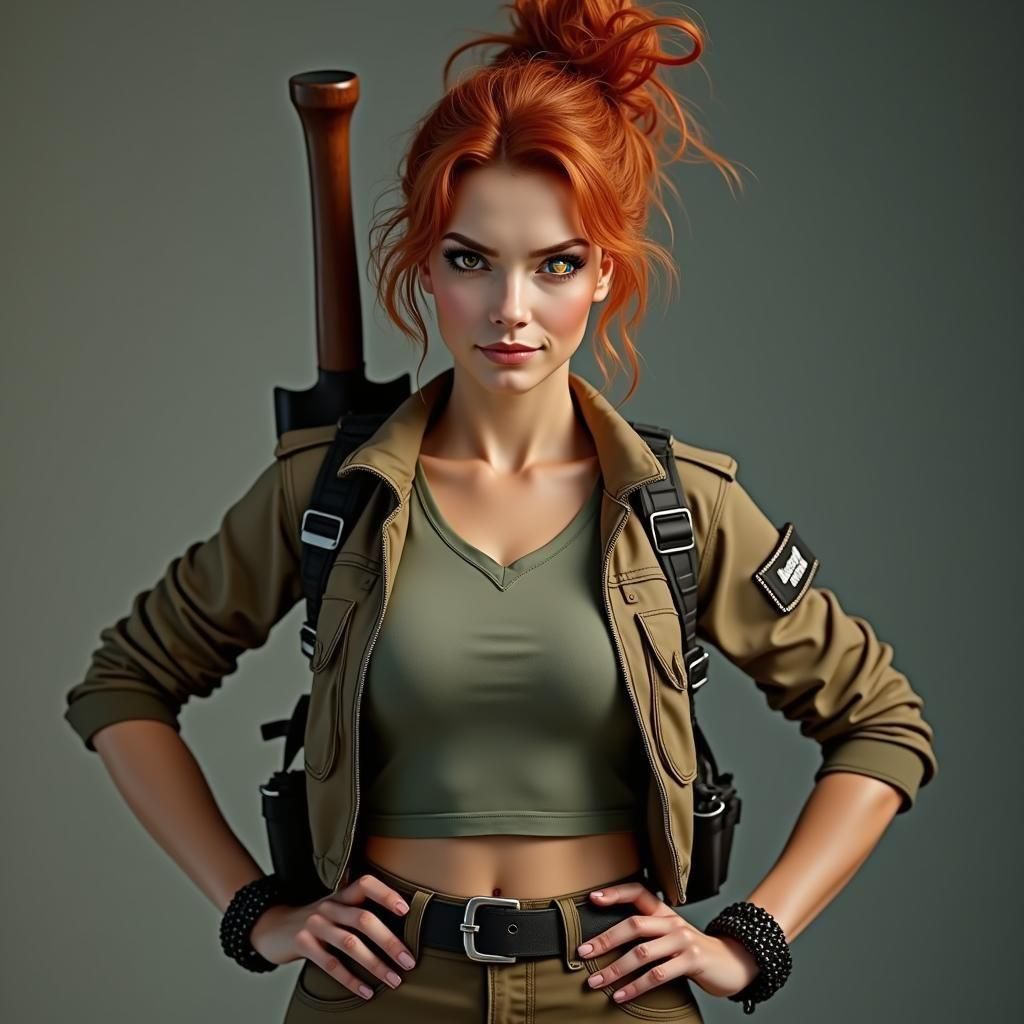 Golden Armored Man with Sword in Hyperrealistic Digital Art