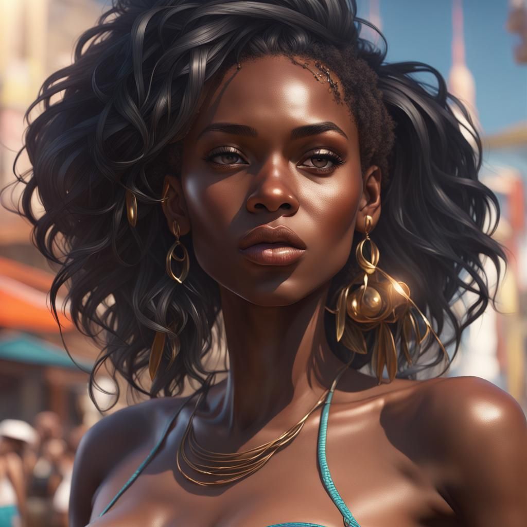 Stunning Portrait of a Girl with Dynamic Lighting