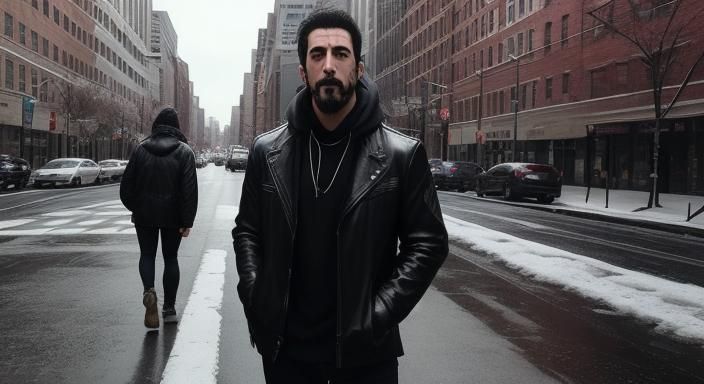 Gloomy Philadelphia Street Scene