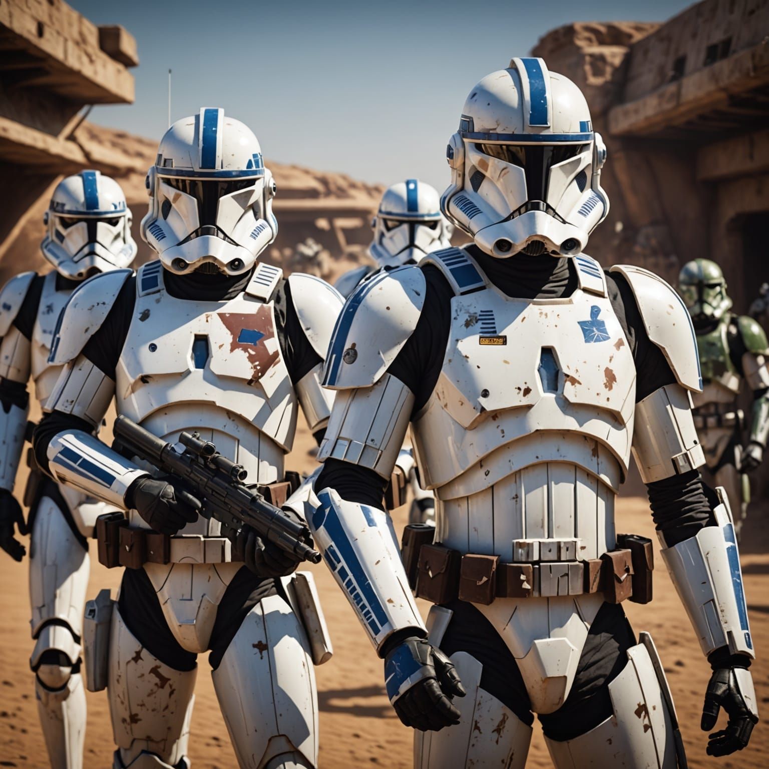 Clone Troopers in Cinematic Realism