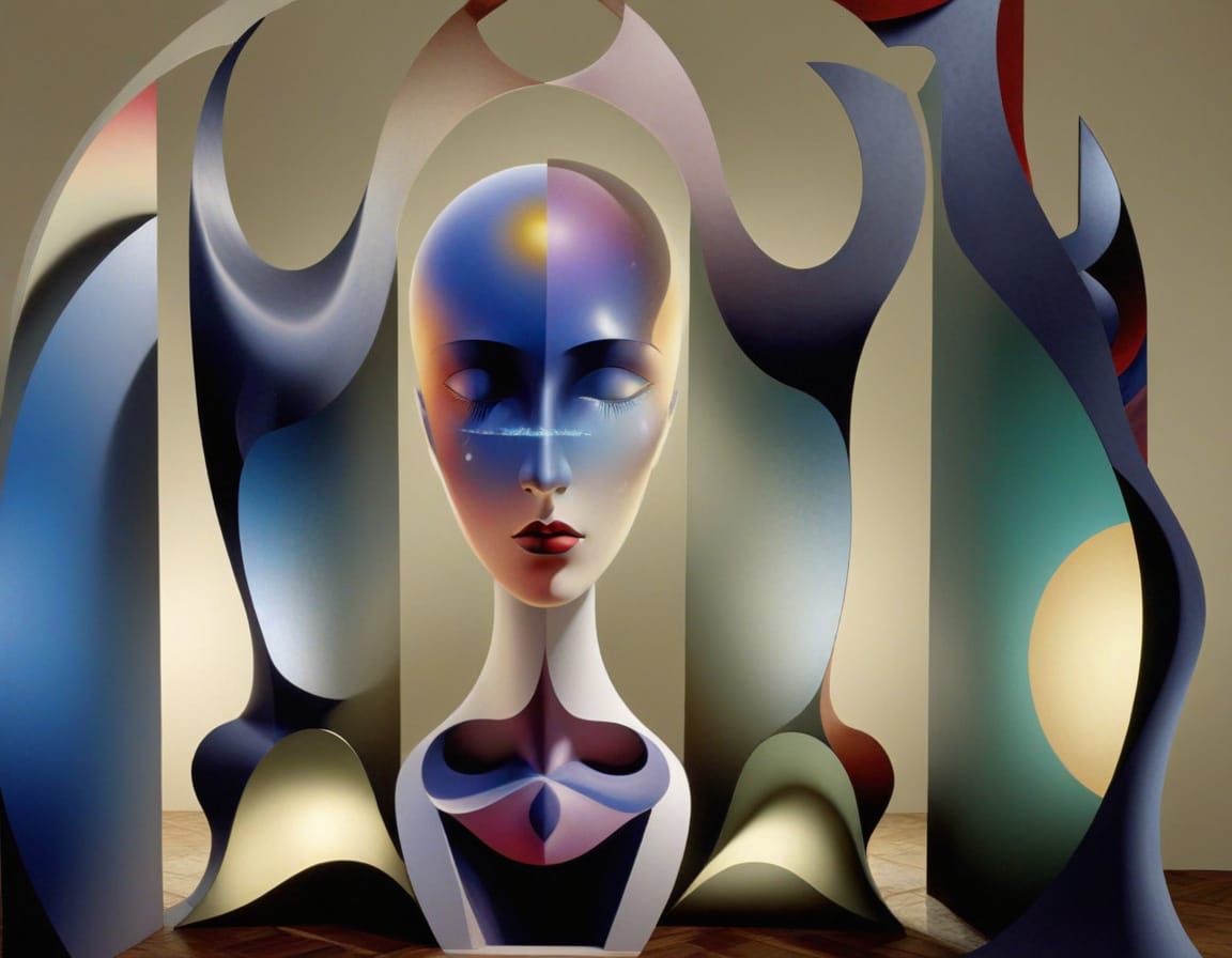 infinite curved space metalorganic architextual framework 3D...