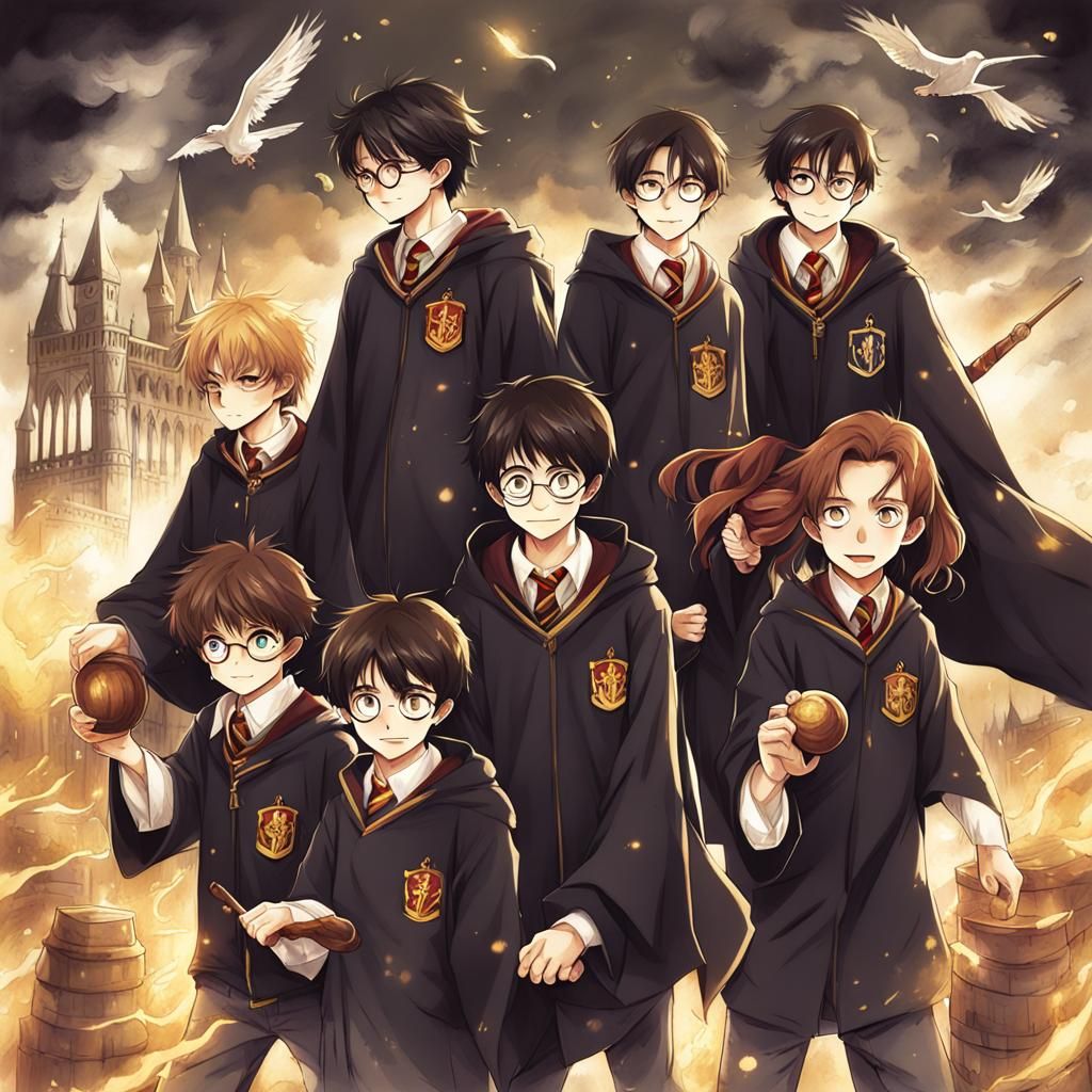 Harry Potter in Anime Style