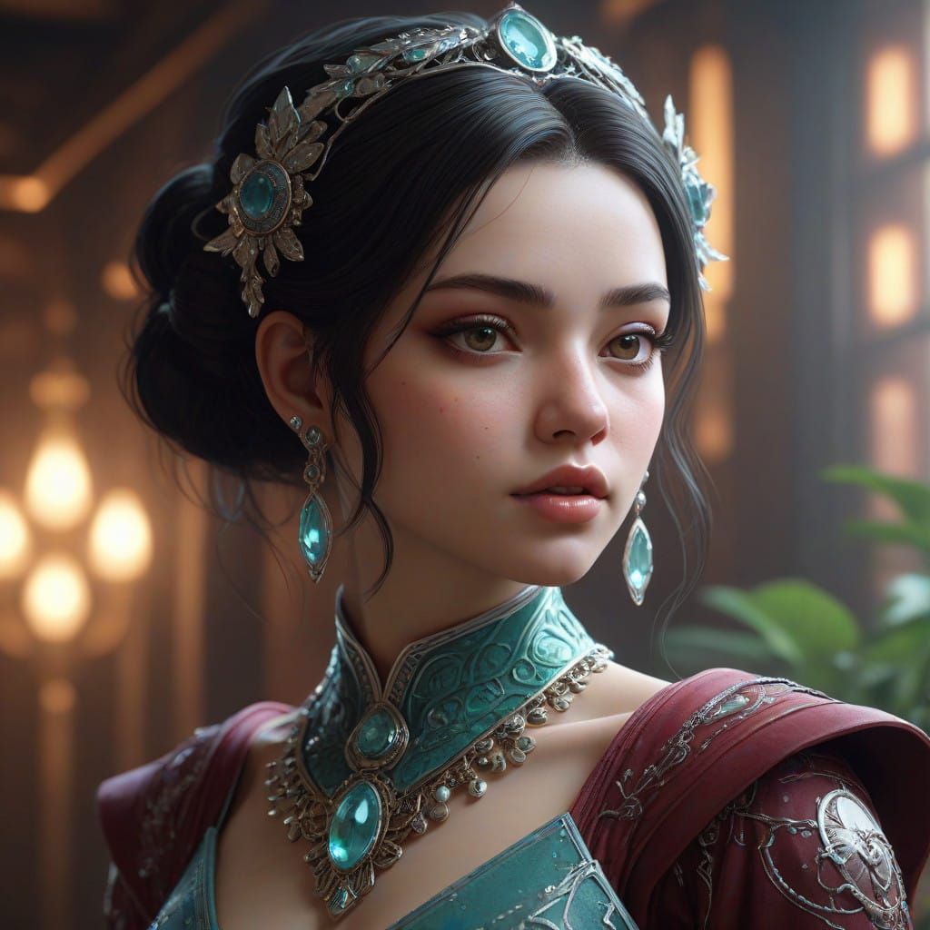 Ethereal Princess in Ultra Rare Crystal Adornments