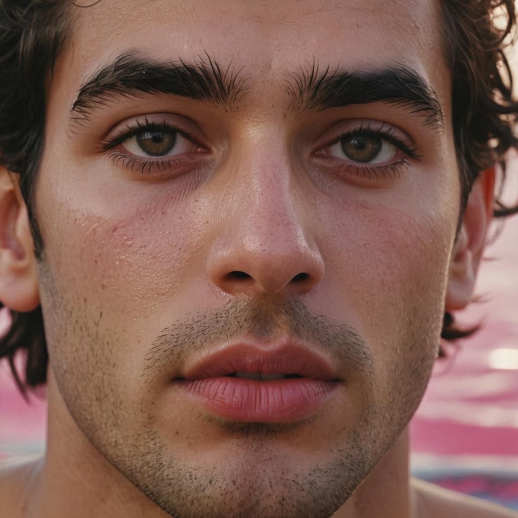 Dramatic Portrait of a Young Persian Student