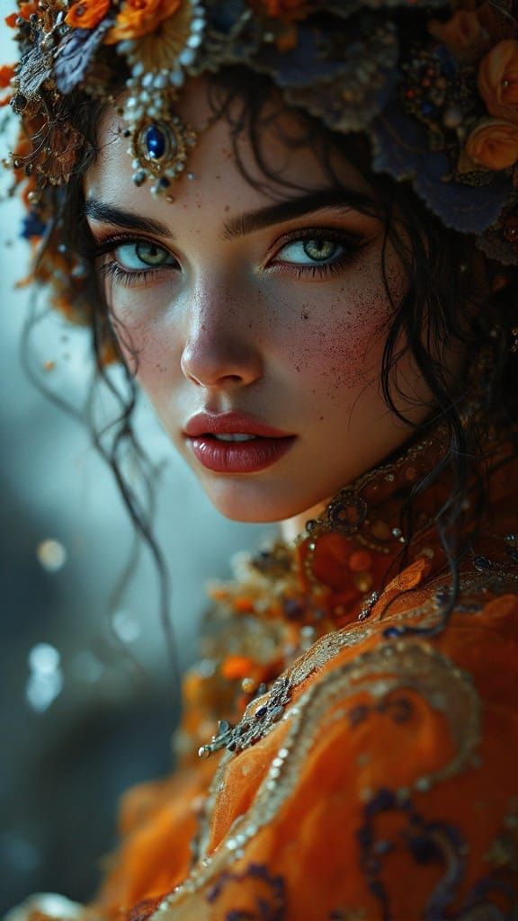 Hyperrealistic Portrait of a Beautiful Woman