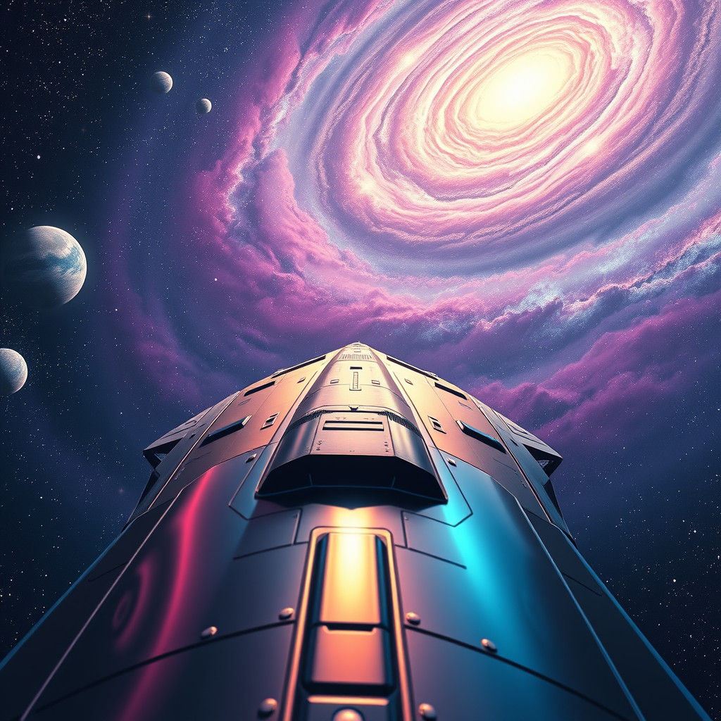 Andromeda Approach: Vibrant Sci-Fi Space Exploration