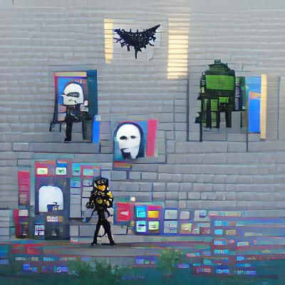 Pixel Art Impostor in Retro Style