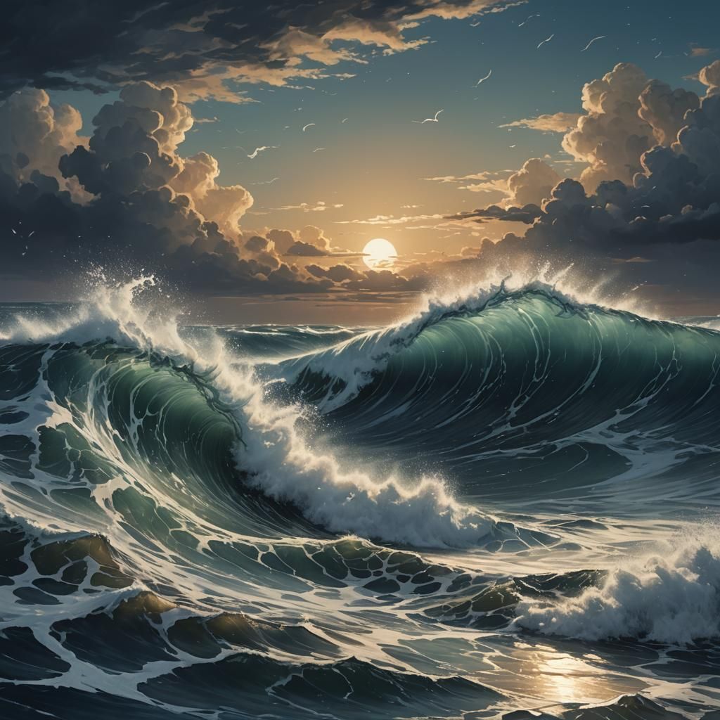 Dramatic Face in Colorful Splash Art Style