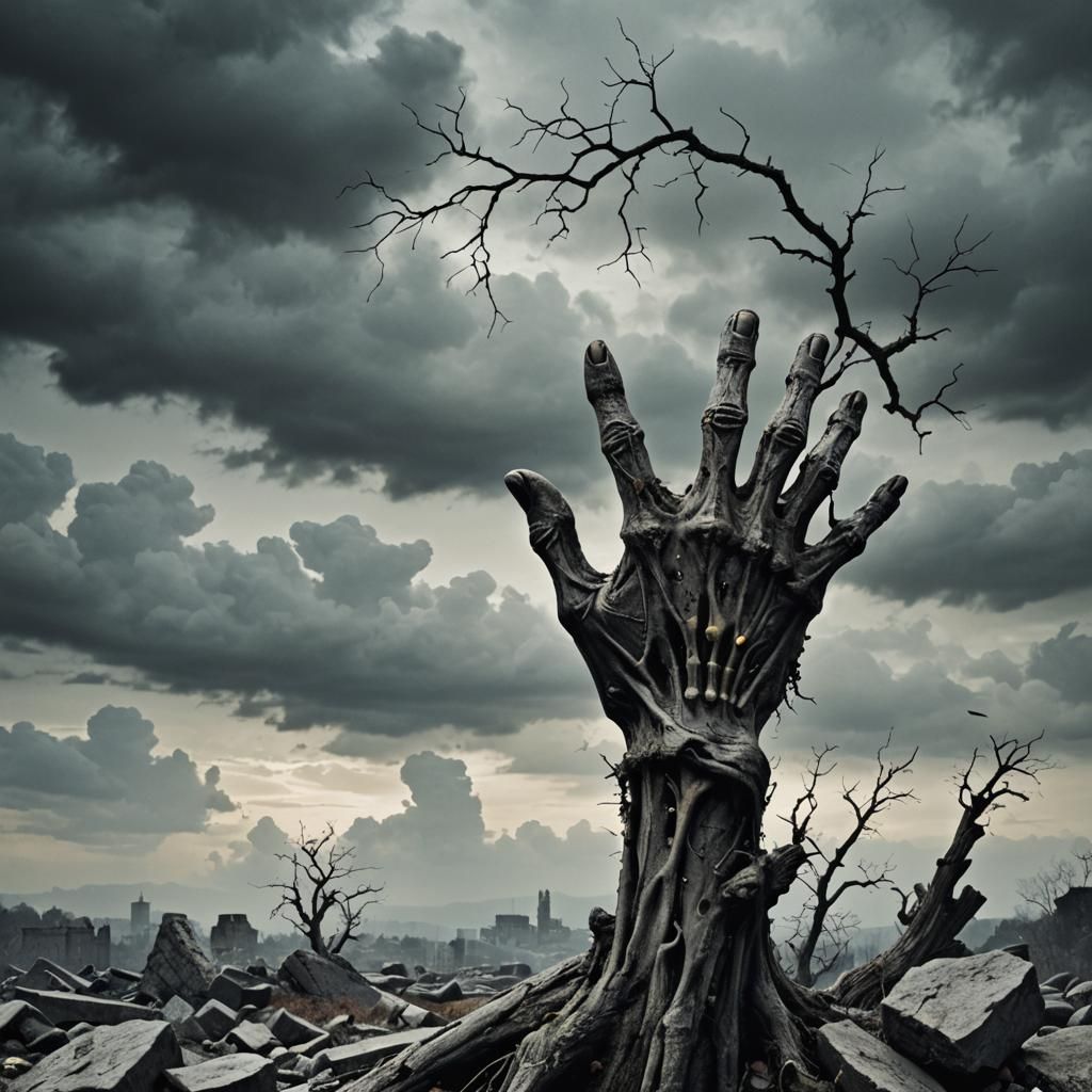 Zombie Fortress: A Gray Still Life of Death