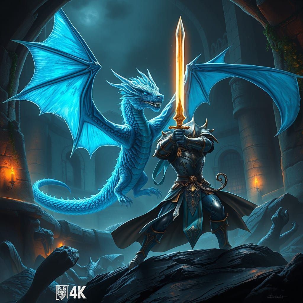 Paladin Battle Fantasy Concept Art in Unreal Engine 5 Style