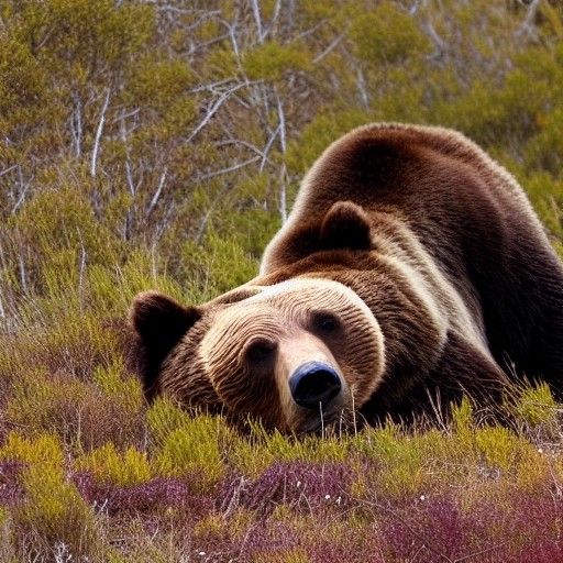 Grizzly Bear Covered in Blood: A Powerful Image