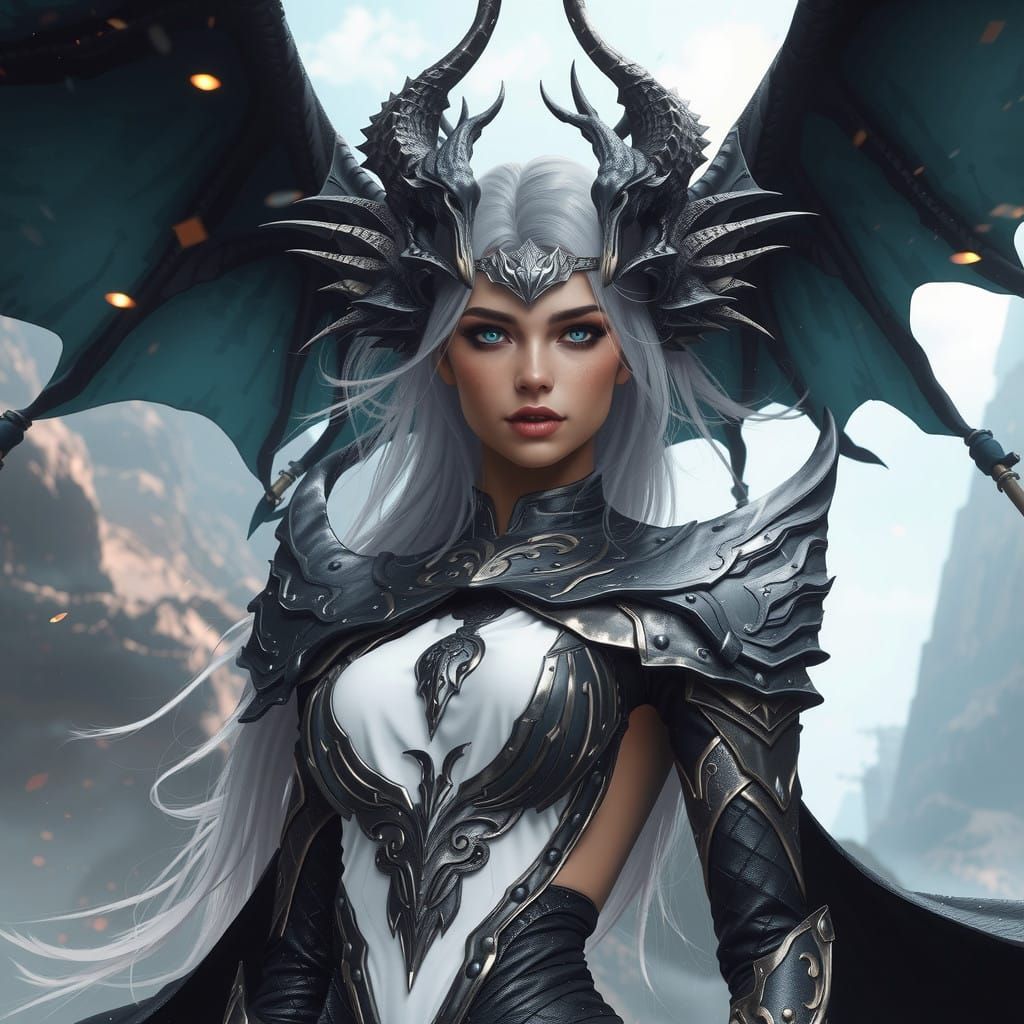 Majestic Dragon in Mythological Style