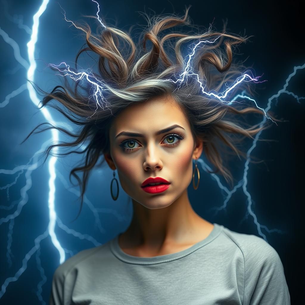 Electric Medusa: Woman Struck by Lightning