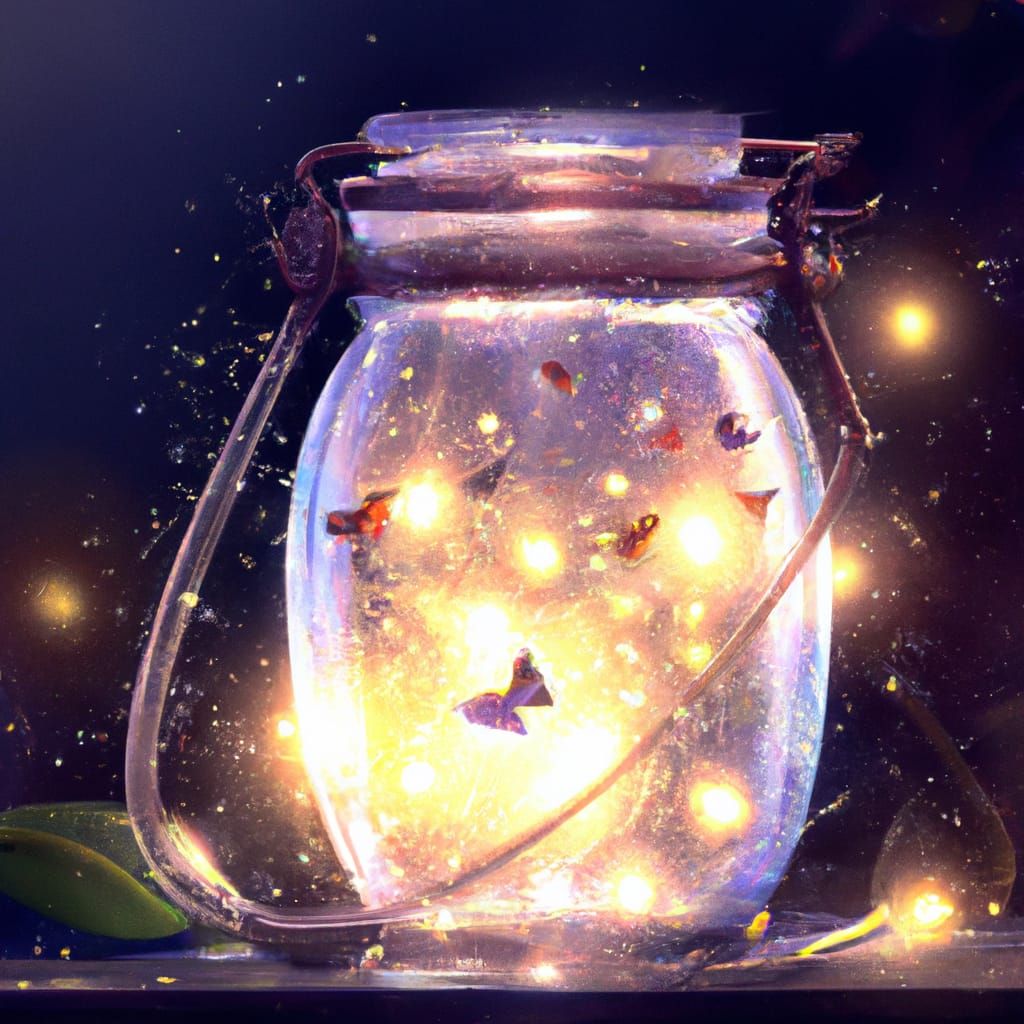 Fireflies in a Jar: Dark Fantasy Concept Art