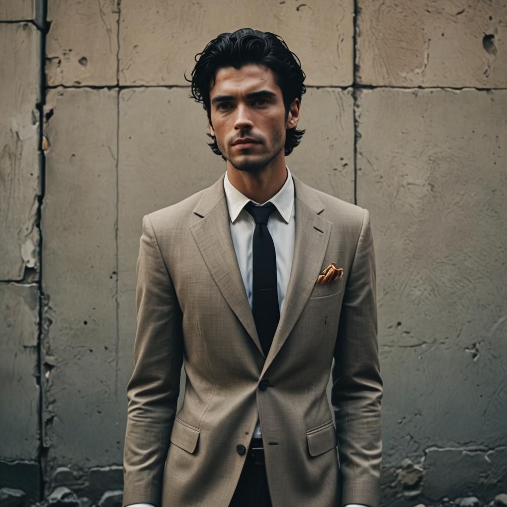 Elegant Man in Cinematic Splendor