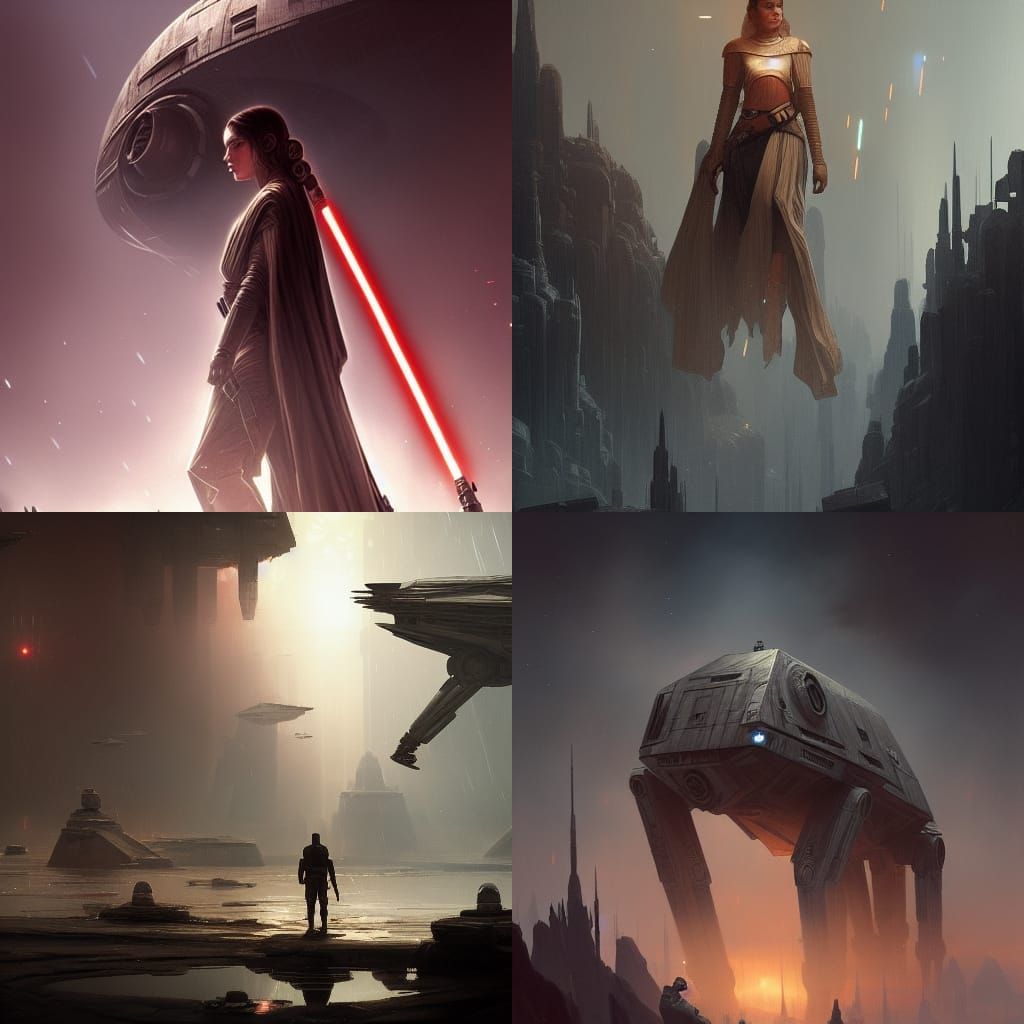 Star Wars: Dark Fantasy Concept Art in 8k