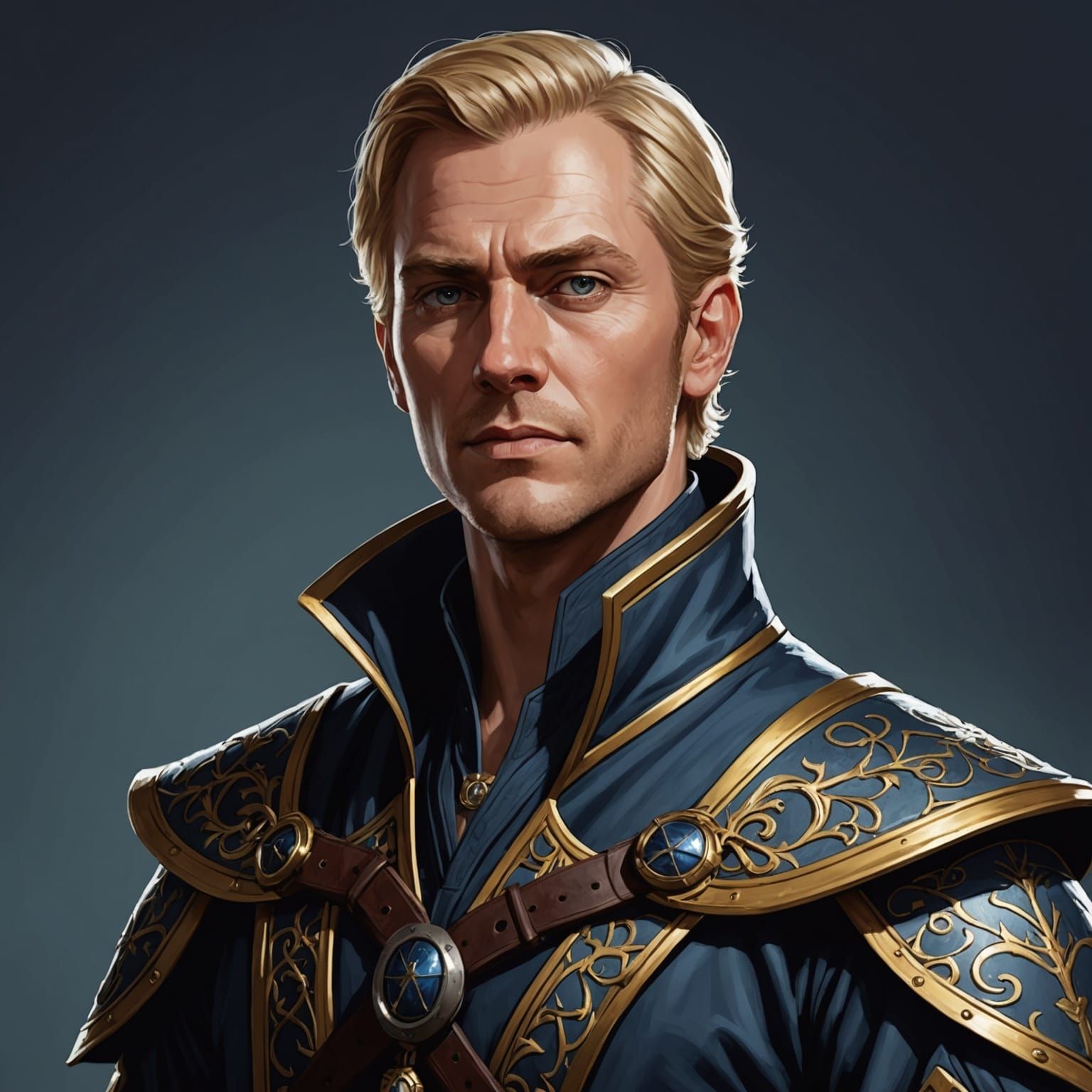 Shadow Adept Character Portrait for Pathfinder TTRPG