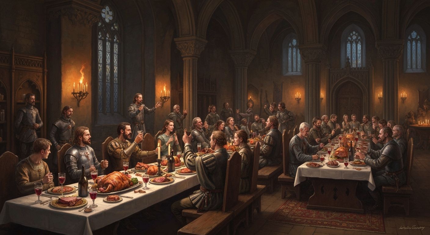 Grand Medieval Feast in Castle Hall