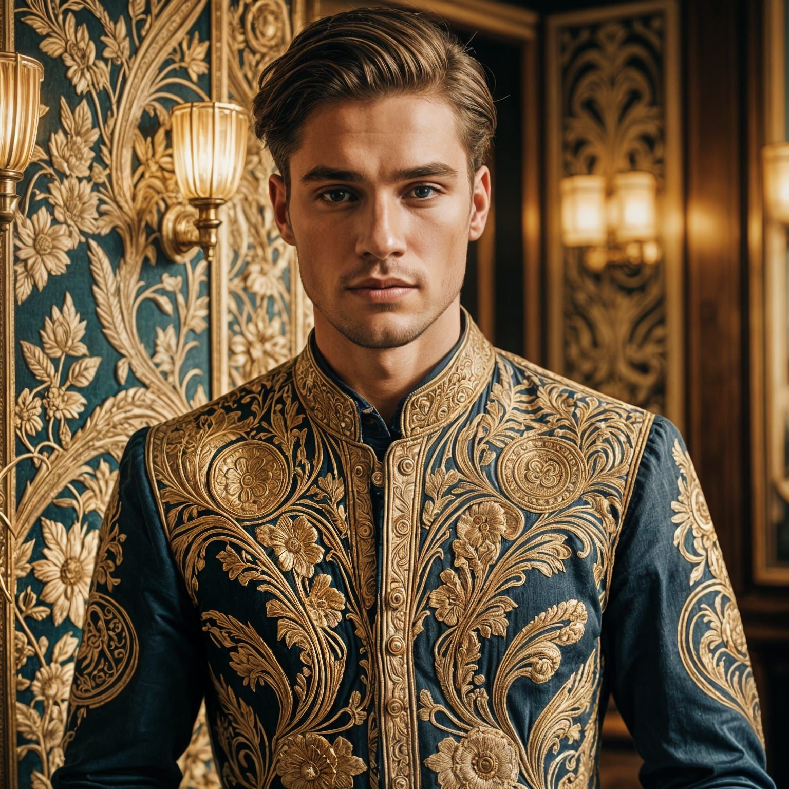 Art Deco Fashion: Man Designs Clothes from Antimacassars