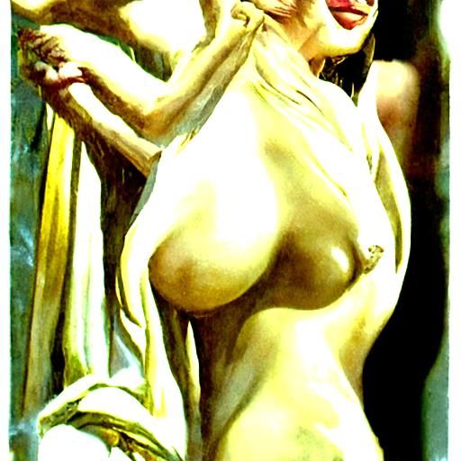 Aphrodite as Oil Painting by James Gurney