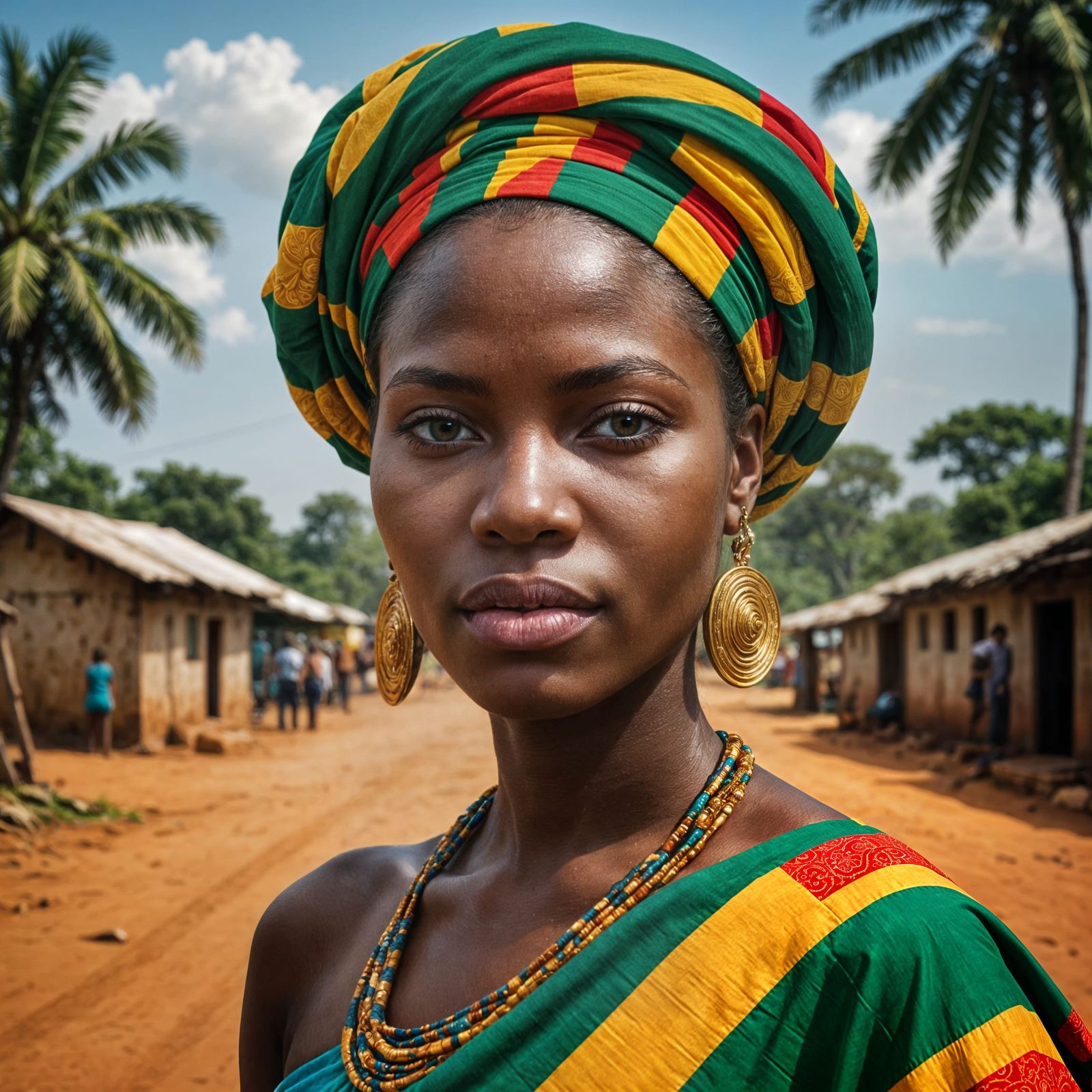 Beautiful Woman Portrait in Central African Republic
