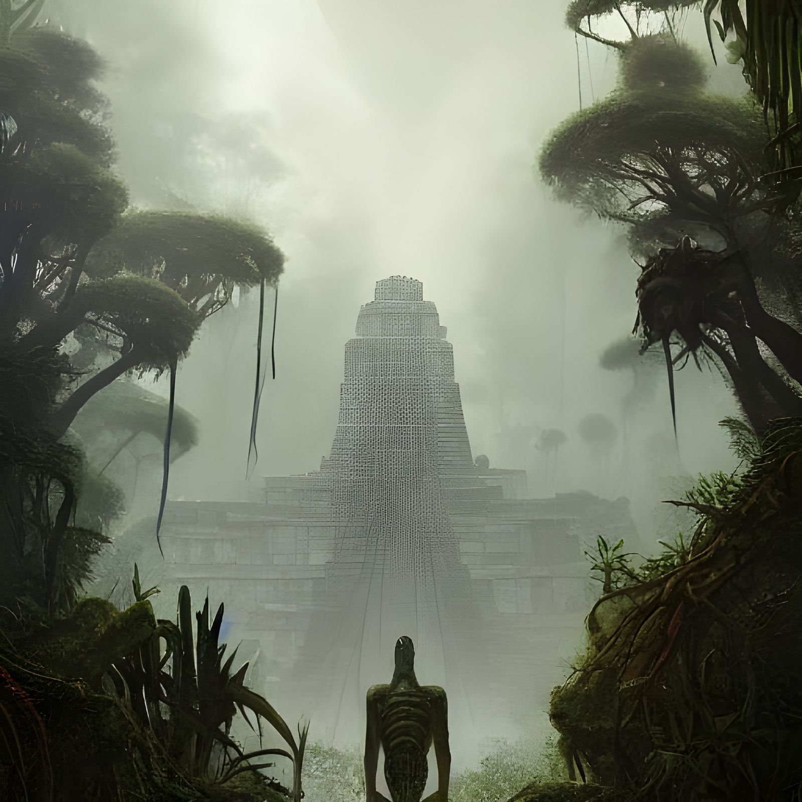 Haunted Mayan City Overgrown with Alien Plants