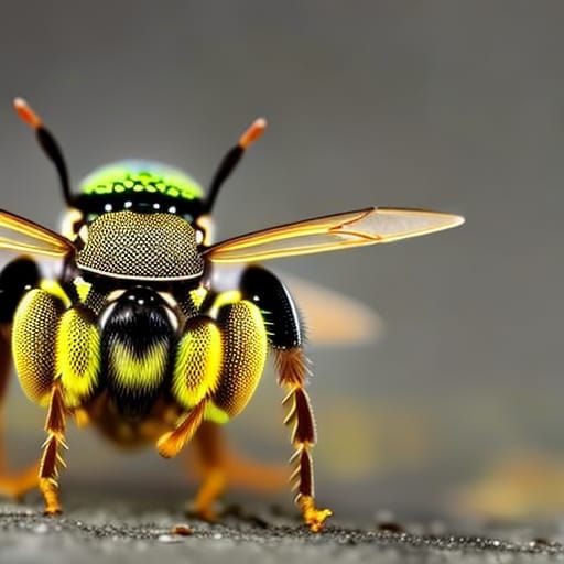 Alien Bee Filigree Creature: Macro Photography