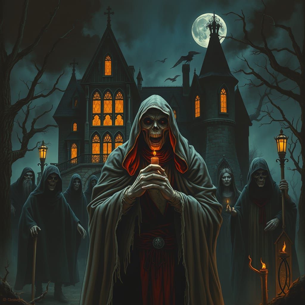 Grim Fantasy Lead Vocalist in Haunting Twilight Realm