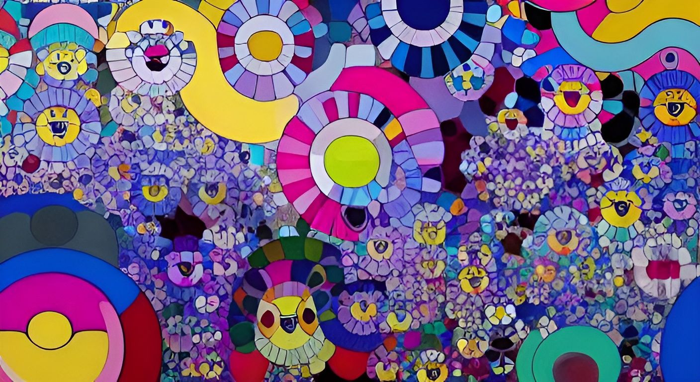 Kaleidoscopic Garden Inspired by Pop Art