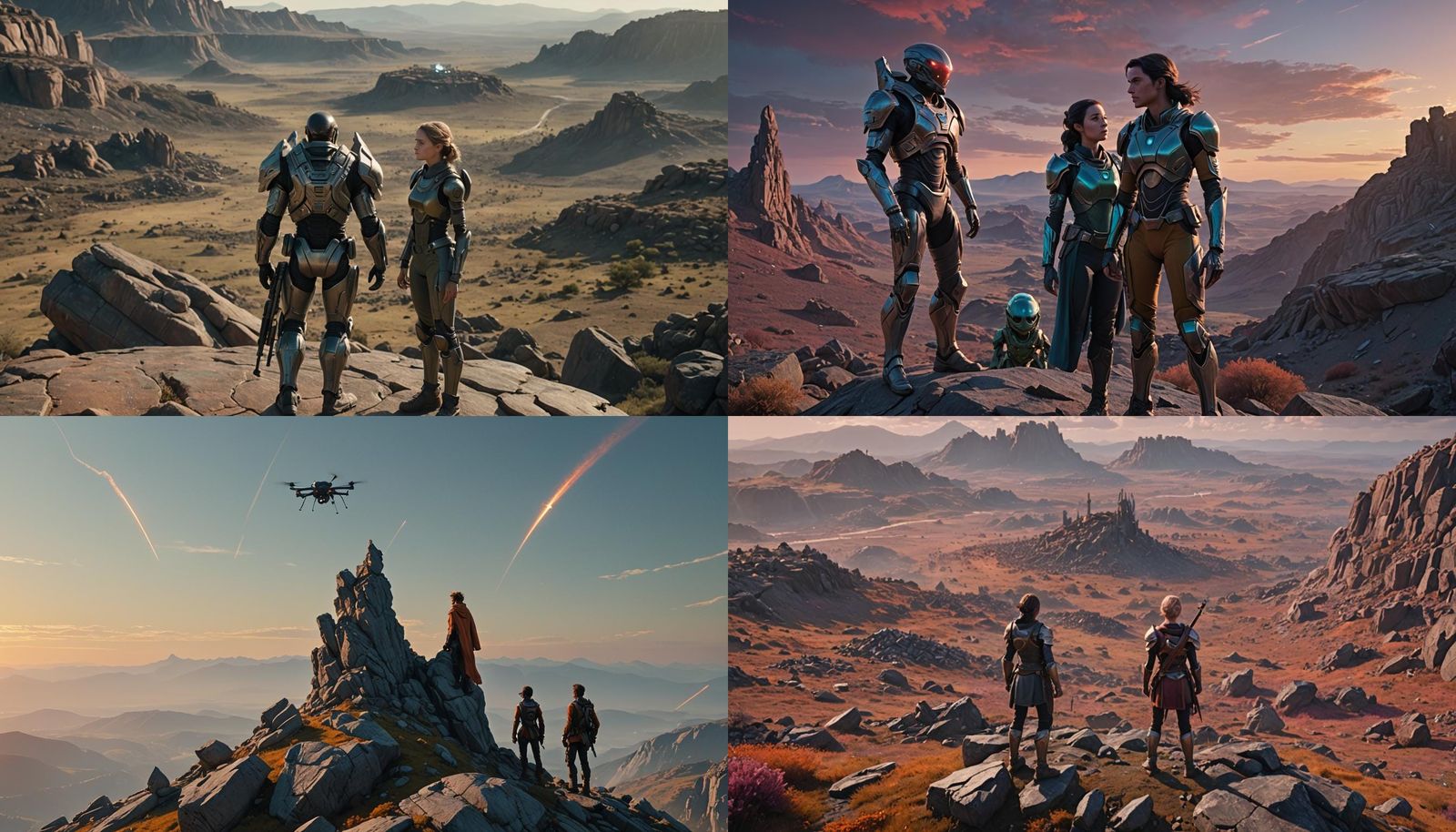 Victory Scene: Soldier and Alien Princess in HDR