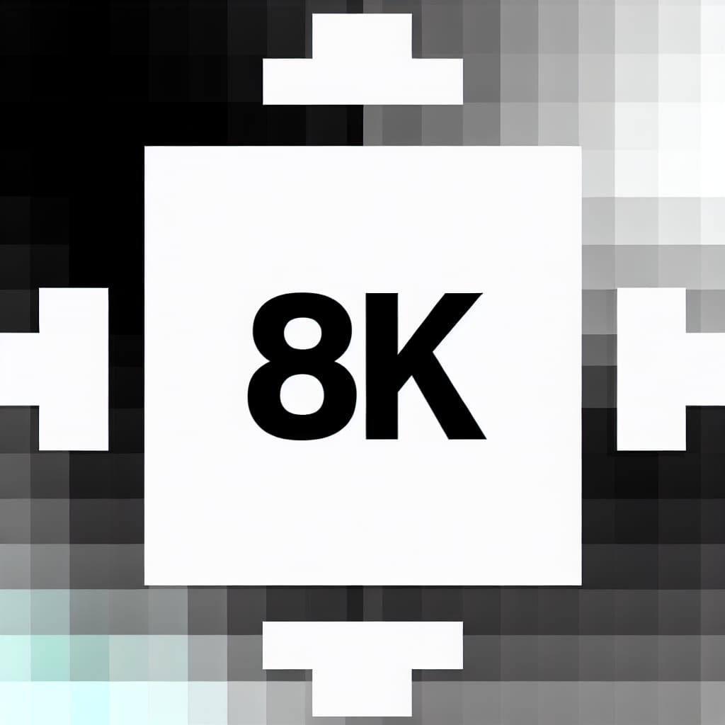 Striking Black and White Pattern in 8K HD